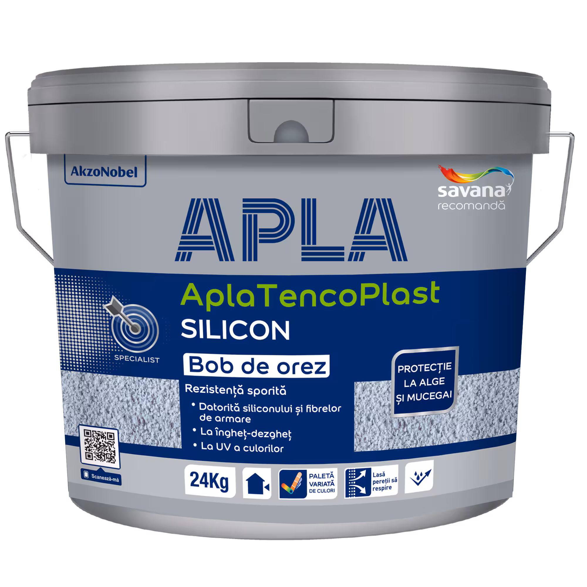 Apla Tenco Plast Silicon tencuiala decorativa siliconica 24 kg