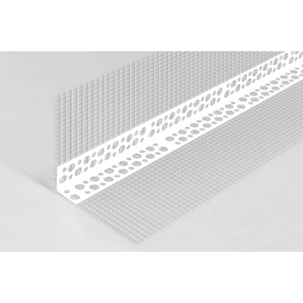 9589209104414 Profil de colt, PVC, plasa fibra de sticla, 100 x 100 x 2500 mm - imagine 1