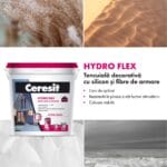 Tencuiala decorativa cu silicon Ceresit Hydro Flex, aspect praf de piatra, granulatie 1.5 mm, interior/exterior, baza, 25 kg - imagine 5