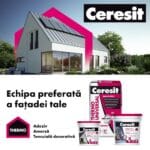 Tencuiala decorativa cu silicon Ceresit Hydro Flex, aspect praf de piatra, granulatie 1.5 mm, interior/exterior, baza, 25 kg - imagine 3