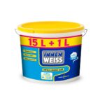 Vopsea lavabila interior Innenweiss, alb, 15 l + 1 l overfill