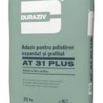 Adeziv și masă de şpaclu pentru polistiren expandat DURAZIV AT 31 PLUS cu fibre de armare 25 - KG