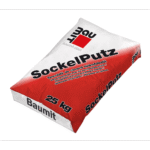 Tencuiala decorativa minerala Baumit SockelPutz, granulatie 2 mm, interior/exterior, alb, 25 kg