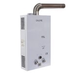 Instant pe gaz pentru apa calda Calore Compact TF11, 11L, tiraj fortat, 17800 W, alb