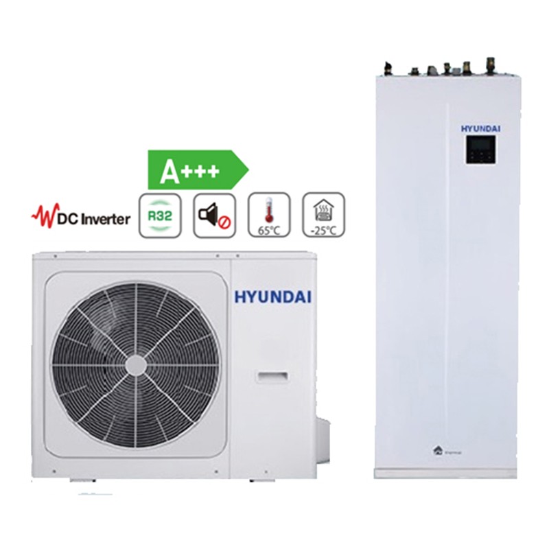 23279_10275_prd.jpg Pompă de căldură aer-apă cu boiler încorporat de 240 litri HYUNDAI HYHA-V16W/D2RN8/HYHB-A160/240CD30GN8, rezistență back-up 3 kW, trifazată - 16 kW - imagine 1