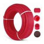 Teava PE-Xa Innofloor INNOPEX rosie 17x2 mm, colac 500 m, cu bariera de oxigen
