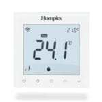 Termostat programabil Wi-Fi Homplex 922, cu fir, alb