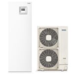 Pompă de căldură aer-apă split cu boiler încorporat de 220 litri Hitachi Yutaki S60 Combi, 16 kW, monofazată, clasa energetică A++