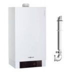 Centrală termică Viessmann Vitodens 200-W Vitotronic 100 HC1B 60 kW, condensare, numai încălzire, gaz/GPL, kit de evacuare inclus