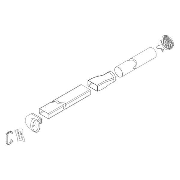 Kit Ariston Nuos conducte aer perete interior
