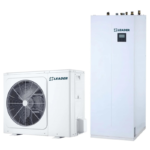 Pompă de căldură aer-apă split cu boiler încorporat de 240 litri Leader LDR-UE-S-12T/LDR-UI-SB240-12-16, 12 kW, trifazată, clasa energetică A+++