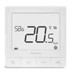 Termostat wireless Salus Quantum SQ610RF pentru sistemul IT600, alb