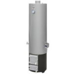 Boiler pe lemne cu rezistență electrică 120 l Miklos Steel otel, cu focar cu usi din fonta, rezistenta 2 kW