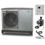 Pompă de căldură aer-apă 10 kW Nibe F2050-10, monobloc, automatizare inteligentă SMO 20, pompă circulație