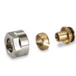 Conector PEX cromat Luxor, 16 mm x euroconus