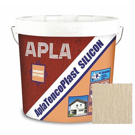 Tencuială decorativă siliconică Apla TencoPlast, 1,5 mm scoarță de copac, 24 kg