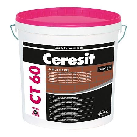 Tencuială decorativă acrilică Ceresit CT 60, 0,5 mm cărămidă clinker, 25 kg