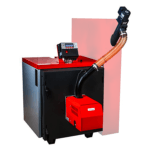 Cazan Automat pe Peleți Thermostahl PLC 25, Putere 25 kW, 80 Litri