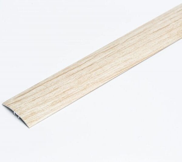 Profil trecere aluminiu 41 mm, mesteacan natural, pentru diferente de nivel pana la 14 mm