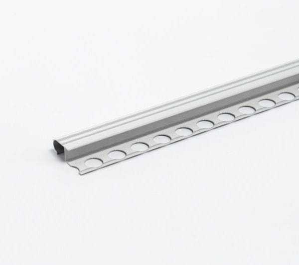 Profil protectie treapta rotunjita W110.02 argintiu, pentru gresie de 10 mm