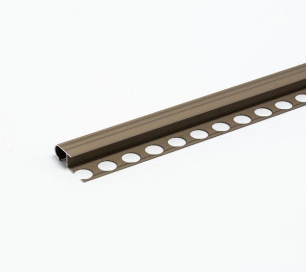 Profil protectie treapta rotunjita W110.03 bronz, pentru gresie de 10 mm