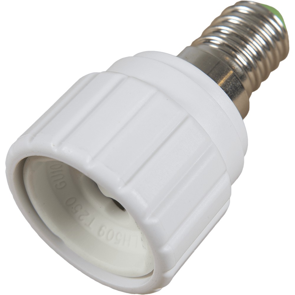 Adaptor dulie E14 - GU10 ceramica si plastic Adaptor dulie E14 - GU10 ceramica si plastic