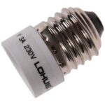 Adaptor dulie E27 – E14 Lohuis Hepol, plastic