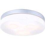 Aplica baie Vranos, 3 x E27, 40W, sticla, D300 mm, IP44