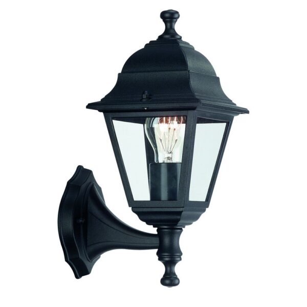 Aplica exterior Philips Lima Wall negru, 33 x 15 cm