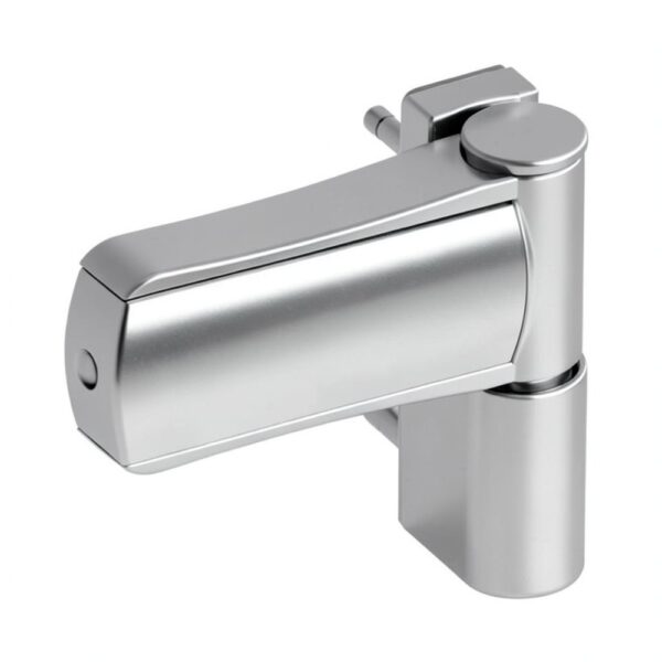 Balama 3D pentru usa din PVC, aluminiu, 14-18 mm, 105 mm, argintiu