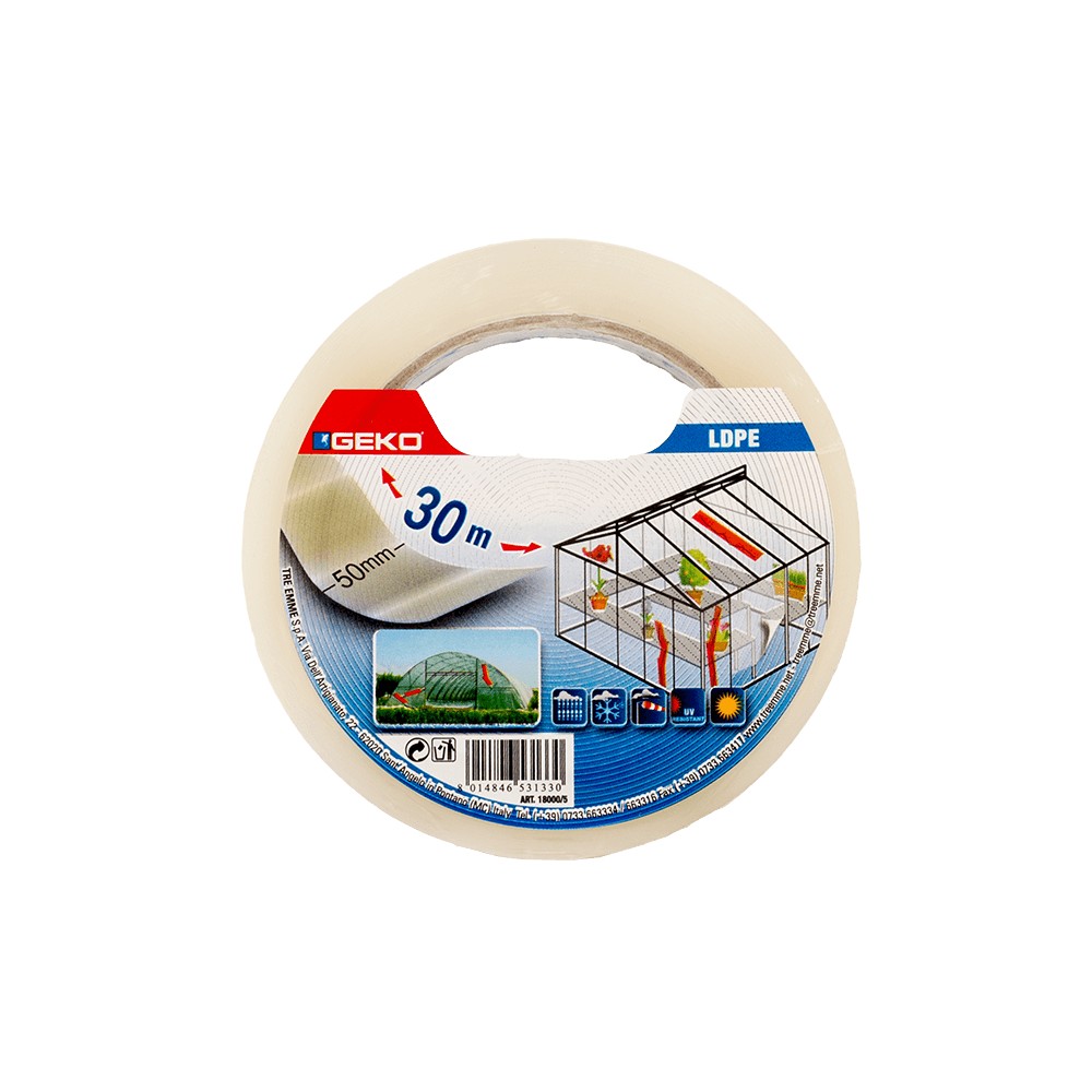 Banda adeziva transparenta din LDPE, 50 mm x 30 m Banda adeziva transparenta din LDPE, 50 mm x 30 m