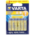 Baterii AAA Varta Longlife Power, 1.5 V, blister 6 bucati
