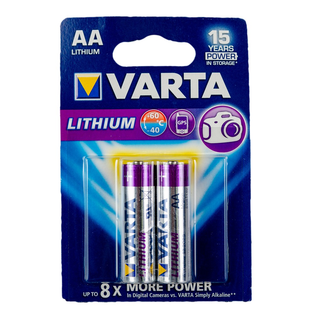 Baterii Varta Hi-Tech, lithium, AA, 2 buc Baterii Varta Hi-Tech, lithium, AA, 2 buc