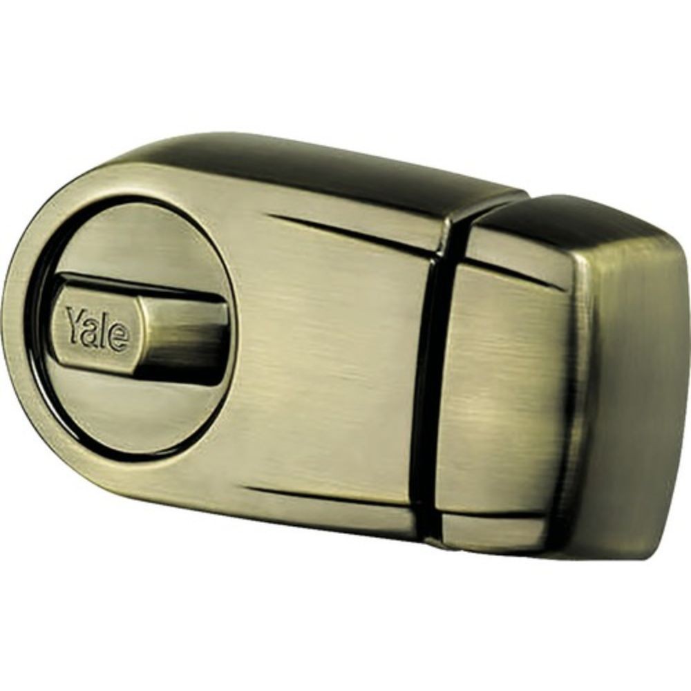 Broasca aplicata Yale, otel, satin antic Broasca aplicata Yale, otel, satin antic