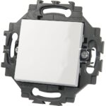 Buton cu revenire cu LED Gewiss Dahlia GW35022W, 1P - 10 AX