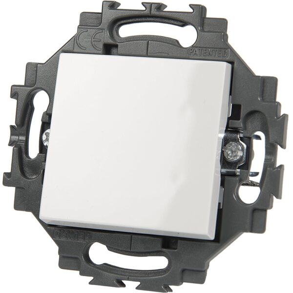 Buton cu revenire Dahlia, Gewiss GW35021W, 250 V, 10A, alb