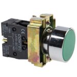Buton cu revenire+etrier si modul 1ND Comtec, 10A, verde