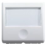 Buton cu revenire Gewiss GW20591, iluminabil, 10A, alb, 46 x 45.6 mm