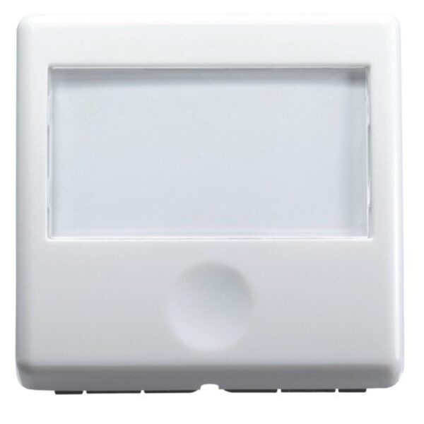 Buton cu revenire Gewiss GW20591, iluminabil, 10A, alb, 46 x 45.6 mm