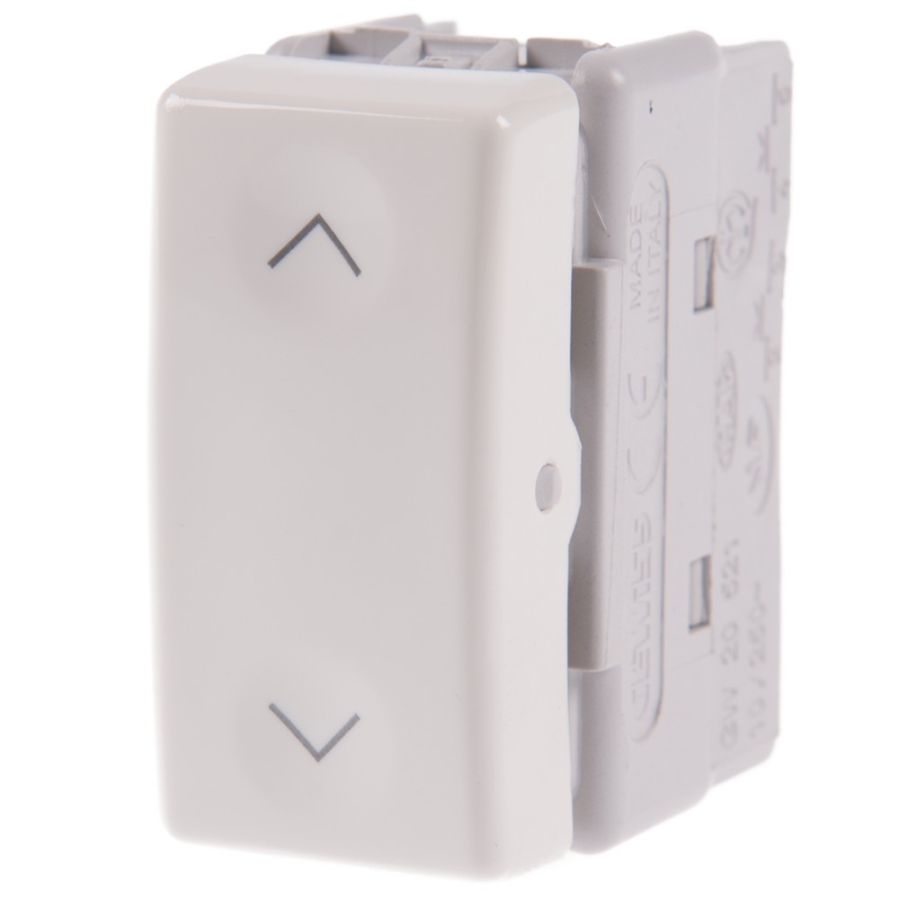 Buton cu revenire System, Gewiss GW20521, 1M, alb Buton cu revenire System, Gewiss GW20521, 1M, alb