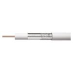 Cablu coaxial Emos CB130/ RG6U,1 conductor, diametru 1.02 mm, alb, 20 m/colac