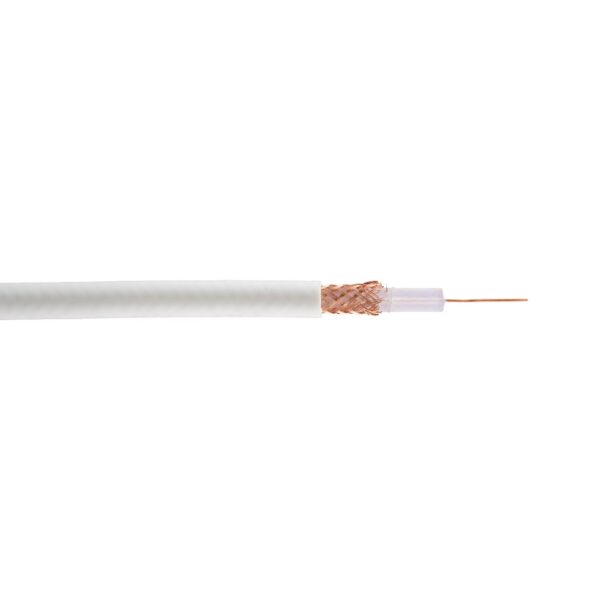 Cablu coaxial TCC2YY-I/ RG59/U, 1 conductor, diametru 0.6 mm, 200 m/colac, pret pe metru