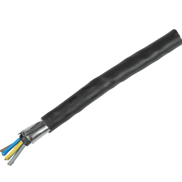 Cablu electric C2XABY (CYABY) 5 x 1.5 mm², izolatie PVC, negru, cupru, pret pe metru