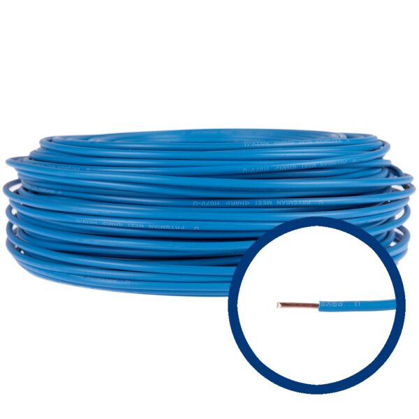 Cablu electric FY (H07V-U) 4 mmp, izolatie PVC, albastru, pret pe metru