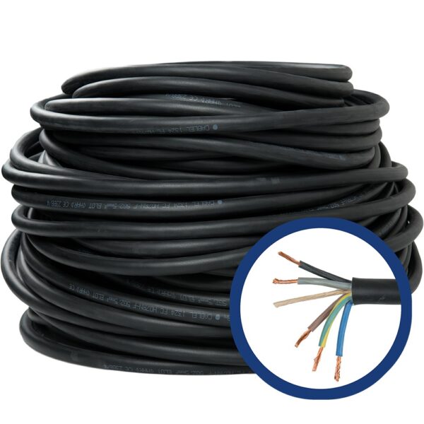 Cablu electric H07RN-F 5 x 2,5 mmp, pret pe metru