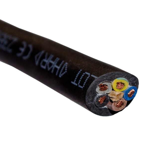 Cablu electric H07RN-F 5 x 4 mm cu izolatie din cauciuc, pret pe metru