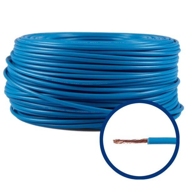 Cablu electric MYF (H05V-K) 2.5 mmp, izolatie PVC, albastru, pret pe metru