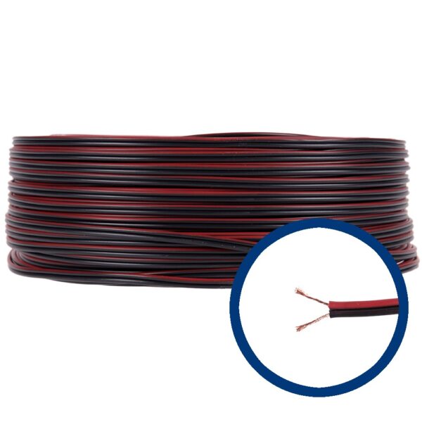 Cablu electric MYUP 2 x 0.75 mmp, izolatie PVC, rotund, pret pe metru