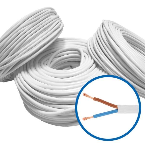 Cablu electric MYYM /H05VV-F, izolatie PVC, 2 x 2.5 mmp, 200 m, pret pe metru