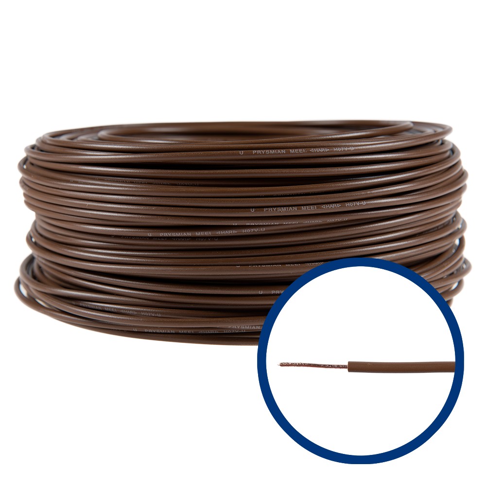 Cablu FY(H07V-U) 1x10 mm, maro, pret pe metru Cablu FY(H07V-U) 1x10 mm, maro, pret pe metru